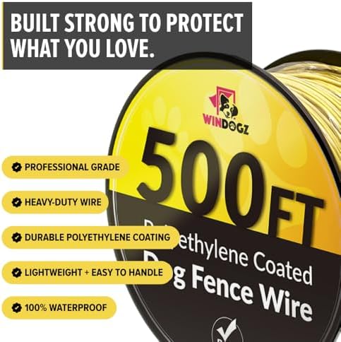 Dog Fence Wire for Electric Dog Fence System, 500 ft, Covers ¼ Acre Area, Easy to Install, Compatible with reputable Underground Fence Brands, Durable, 20 Gauge Wire .025 Polyethylene Coated - Image 2