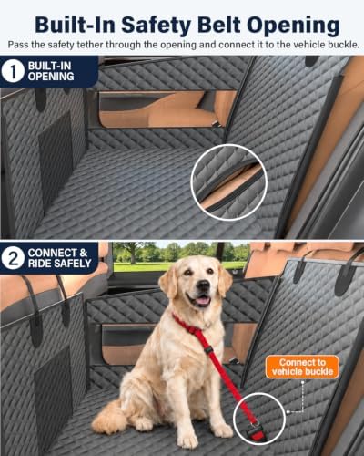 Instraella Dog Car Seat for Large Dogs, Hard Bottom Half Back Seat Extender - Image 6