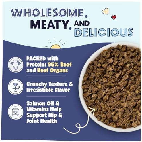 Pawstruck Air Dried Dog Food Beef Recipe, Vet Recommended, Made in USA 10lb - Image 2