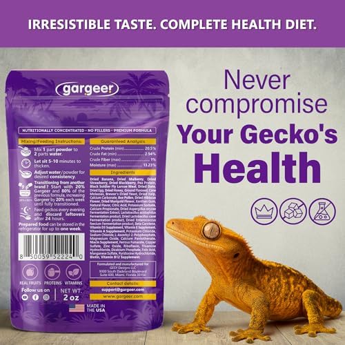 Gargeer 2oz Picky Geck Wildberry Burst - Crested Gecko Food. Made in USA - Image 2