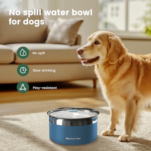 Gardner Pet Dog Bowls 1 Gallon (3.85L) Stainless Steel Dog Water Bowl - Image 3