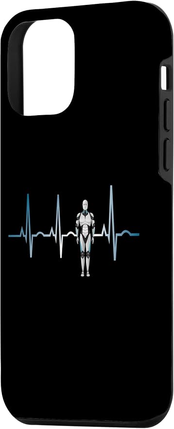 iPhone 12 mini Ai Heartbeat Love Ai EKG Heart Funny Idea for Ai lover Case - Image 2
