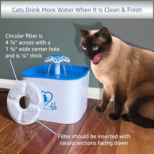 Pet Fit for Life Pet Water Fountain Filter 6-Pack - Premium Filters for Cat Water, Dog & Bird Fountain Sprinkle - Clean & Easy Replacement - Image 2