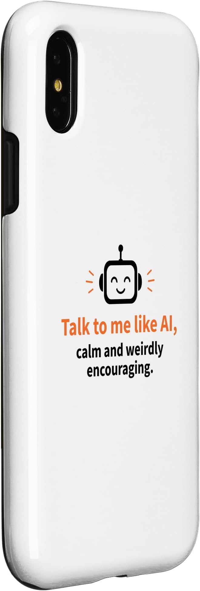 AI Robot Calm Encouraging Tech Support Case for iPhone X/XS - Image 3