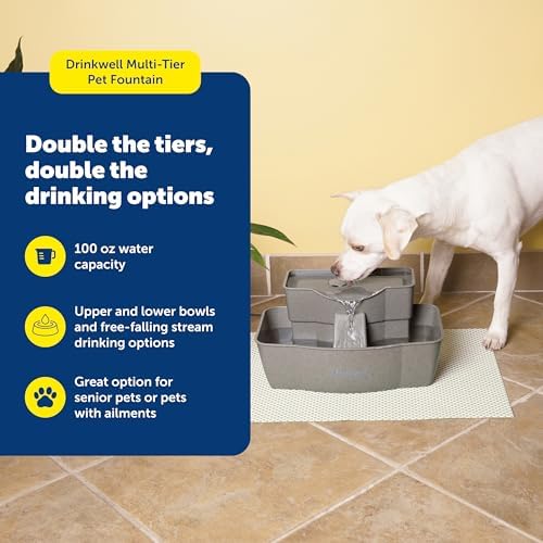 PetSafe Drinkwell Multi-Tier Pet Fountain, Cats & Dogs, Large - Image 3
