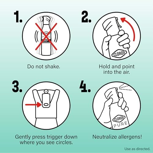 Clorox PURE Allergen Neutralizer Daily Air Spray, Clean Breeze, 8 fl. oz. - Image 4