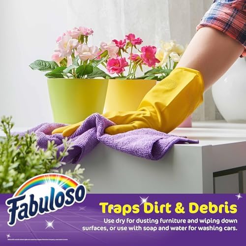 Fabuloso Microfiber Cleaning Cloths for Home & Car, 13x13, 8 Ct, 2-Pack - Image 2