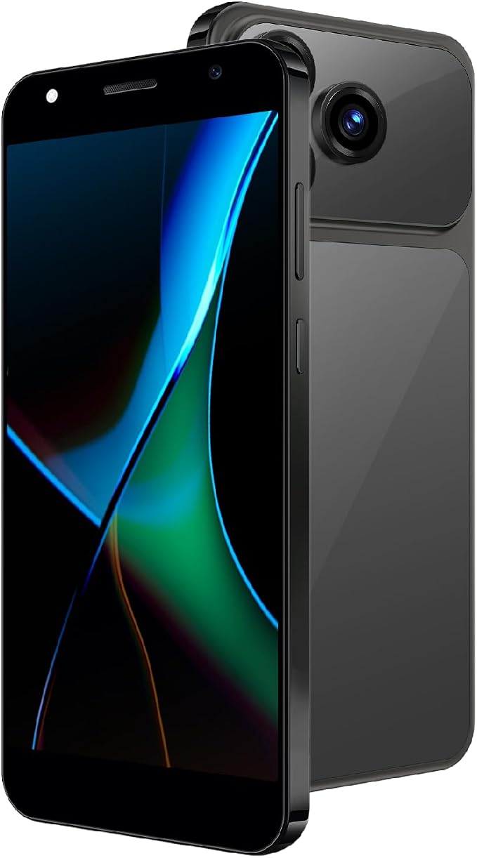 Unlocked 4G Android Phone, 5.0-inch Screen, 2GB RAM + 16GB ROM/TF 128GB, Dual SIM, Dual Camera, Suitable for Beginners (28black) by Unknown