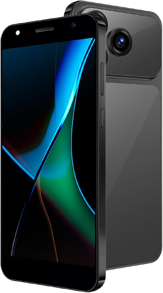 Unlocked 4G Android Phone, 5.0-inch Screen, 2GB RAM + 16GB ROM/TF 128GB, Dual SIM, Dual Camera, Suitable for Beginners (28black) by Unknown
