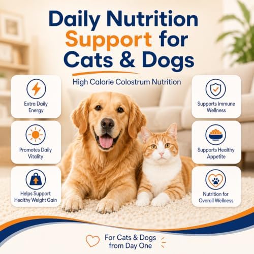 High Calorie Nutritional Gel for Cats and Dogs, Pet Nutrition Supplement with Colostrum, Omega 3 6, Vitamins and Minerals, Calorie Booster Gel for Daily Wellness Support, Easy Feeding Formula - Image 5