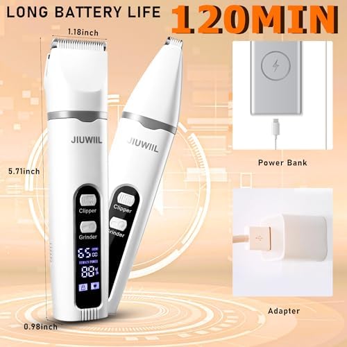Dog Clippers for Grooming,4 in 1 Dog Grooming Kit Hair Clipper - Image 5