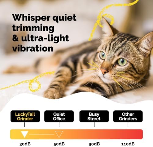 LuckyTail Dog Nail Grinder, Whisper-Quiet, Low-Vibration Trimmer with Light - Image 2