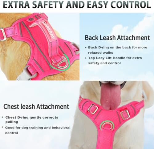BARKBAY Dog Harness for Medium Sized Dog No Pull Dog Vest ID Tag Pocket - Image 4