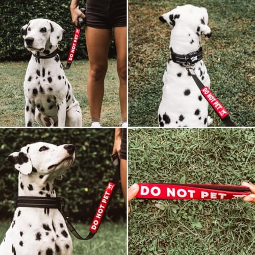 Waterproof Dog Leash Sleeve, Do Not Pet Dual-Sided Message Wrap, 2-Pack - Image 4
