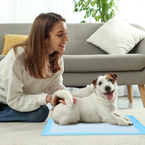 FluffyDream Super Absorbent Waterproof Dog and Puppy Pet Training Pad, Housebreaking Pet Pad,Blue (22"x22" (50PCS)) - Image 5