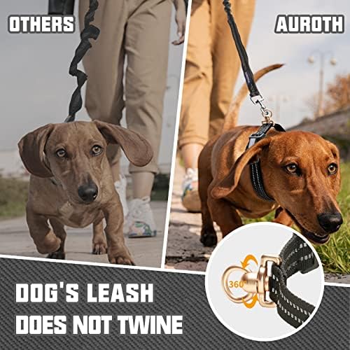 Auroth Dog Collar for Medium Large Dogs, Reflective Dog Collar, Soft Nylon Adjustable Dog Collars with Heavy Duty Metal D Ring Tangle Free (Large:15.7"-27.1", Black) - Image 3