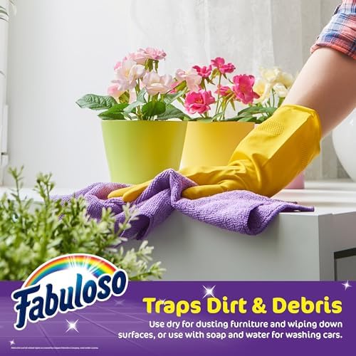 Fabuloso Microfiber Cleaning Cloths, Rainbow, 13x13 in, 24 Count (Pack of 10) - Image 4