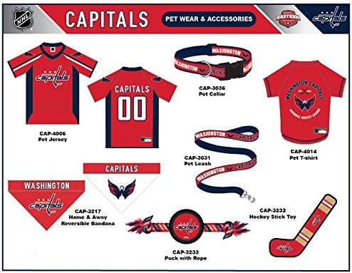NHL Washington Capitals Jersey for Dogs & Cats, Small. - Let Your Pet Be A Real NHL Fan! - Image 6