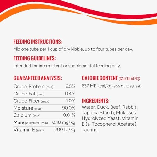 Good 'n' Tasty Triple Flavor Puree Mix-Ins Dog Food Topper Treats for All Dogs, 7 Count, Easy Single-Serve Portions, Added Protein with Duck, Beef and Rabbit, No Chicken Added (Pack of 2) - Image 5
