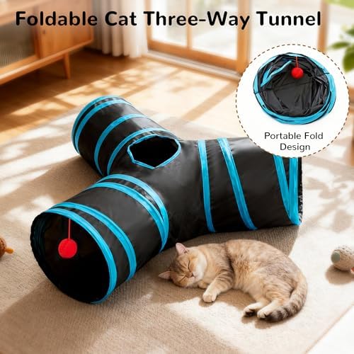 Tempcore Pet Tunnel Tube Cat Toys, Cat Tunnels for Indoor Cats - Image 6
