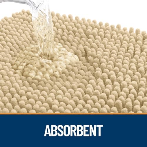 OLANLY Dog Door Mat for Muddy Paws 70x32, Super Absorbent Chenille Mud Mat - Image 3
