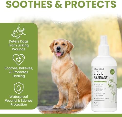 Liquid Bandage for Dogs 8oz Spray - Aloe Wound Care, Waterproof - Image 3