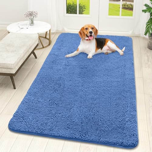 OLANLY Dog Door Mat for Muddy Paws 59x32, Super Absorbent Chenille Mud Mat by OLANLY
