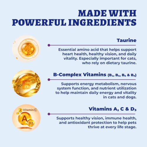 Wellix Taurine for Cats & Dogs Support Heart, Vision & Immune Health 2oz - Image 3