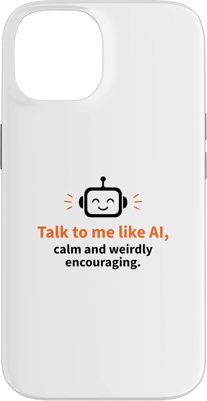 AI Robot Calm Encouraging Tech Support Case for iPhone 14 by Unknown