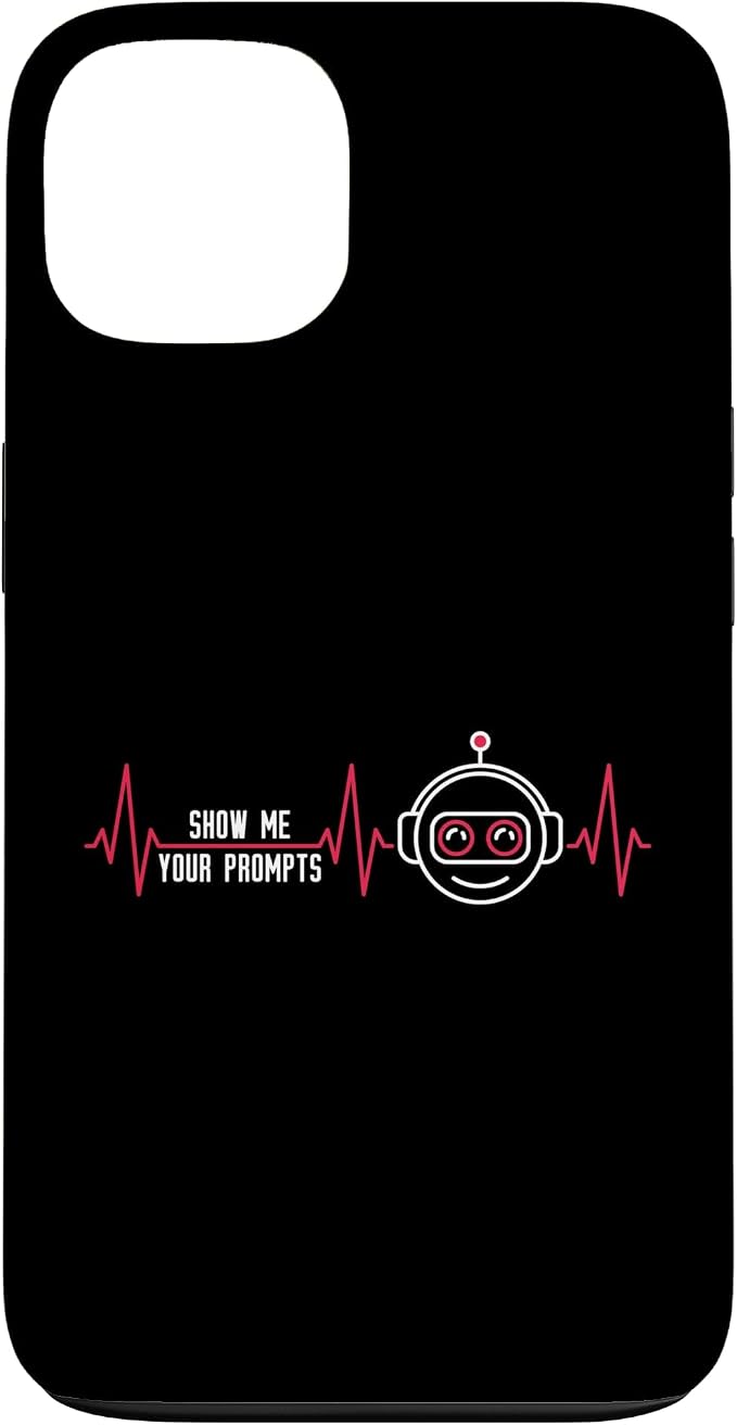 Show Me Your Prompts AI Artificial Intelligence Heartbeat Case for iPhone 13 by Unknown