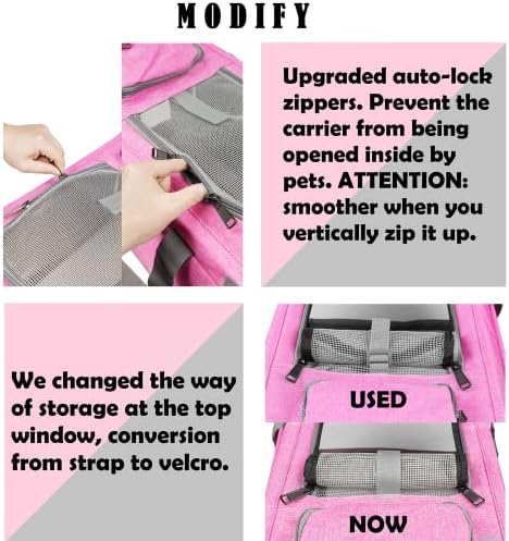 GAPZER Pet Carrier for Large and Medium Cat, Soft-Sided Pet Crate for Puppy - Image 3