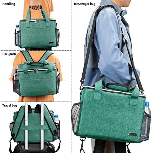 BAGLHER Dog Travel Bag Backpack Pet Supplies Backpack Pet Accessories Storage Bag 5-Piece Set With Shoulder Strap 2 Lined Pet Food Containers 2 Foldable Feeding Bowls Essential Kit for Pet travel - Image 4