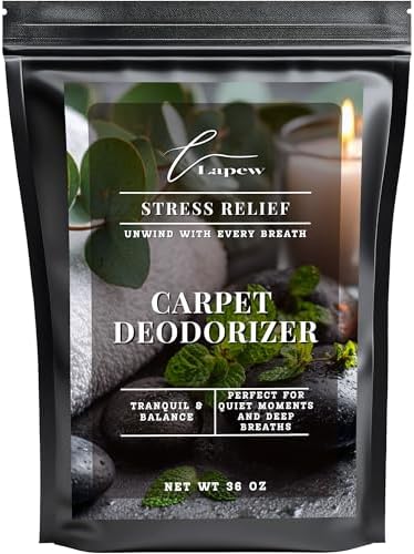 Lapew Stress Relief Carpet Deodorizer Powder - Pet Safe Freshener for Vacuuming | Scented Odor Eliminator for Home | 36 oz by Lapew