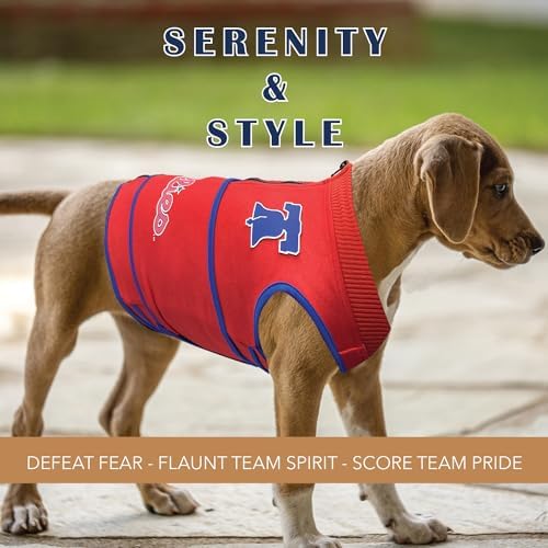 MLB Philadelphia Phillies Dog Anxiety Shirt Calming Soothing Vest for Dogs Cats with Anxiety, Fears, Fireworks, Loud Noises, Dark, Lonely Keeps Dogs Calm Feeling Safe, Relaxing Jacket, Small - Image 4