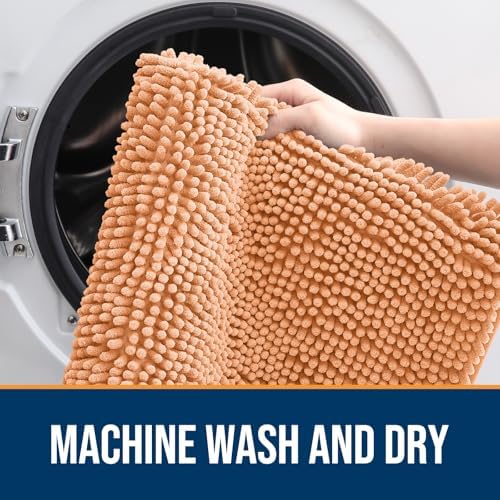 OLANLY Dog Door Mat for Muddy Paws 44x32, Super Absorbent Chenille Mud Mat - Image 5