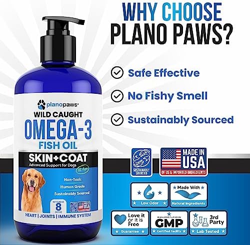 Omega 3 Fish Oil for Dogs - Supports Shedding and Itching, Skin and Coat - Image 3