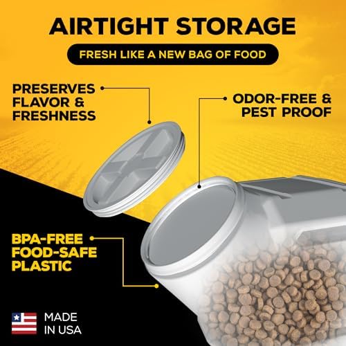 Vittles Vault Airtight Pet Food Storage Container, Fits up to 25lbs - Image 5