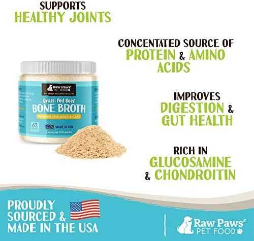 Raw Paws Beef Bone Broth for Dogs & Cats, 6-oz - Powdered - Image 2