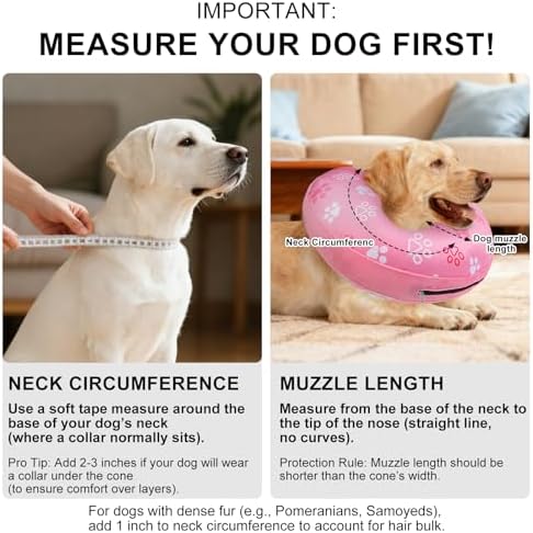 BEAUTYZOO Dog Cone Collar Alternative After Surgery,Pet Neck Donut E‑Collar - Image 4