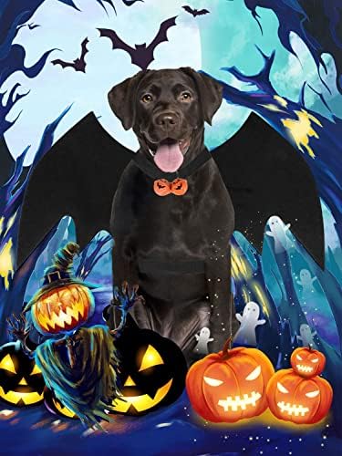Halloween Dog Bat Wings Costume, Pet Halloween Cosplay Apparel, Adjustable Fit for Large Dogs (L) - Image 7