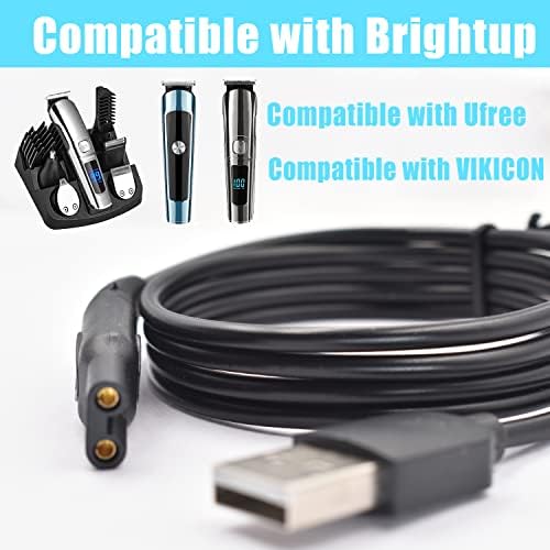 Charger Cable Compatible with Ufree/Brightup/VIKICON Beard Trimmer All-in-one Multifunctional Grooming kit Hair Clippers USB Cable - Image 4