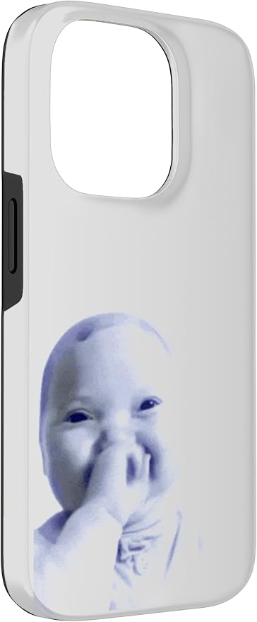 AI Baby Holding Laugh Meme Case for iPhone 14 Pro - Image 3