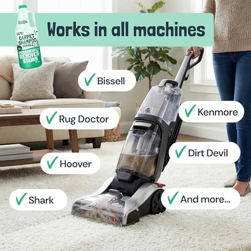 Sunny & Honey Carpet Cleaner Shampoo Solution for Machines, 32floz Mint - Image 4