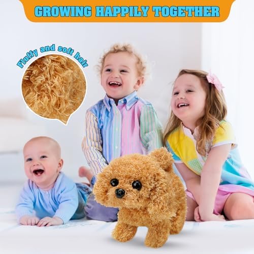 KSABVAIA Plush Teddy Toy Puppy Electronic Interactive Dog - Image 5