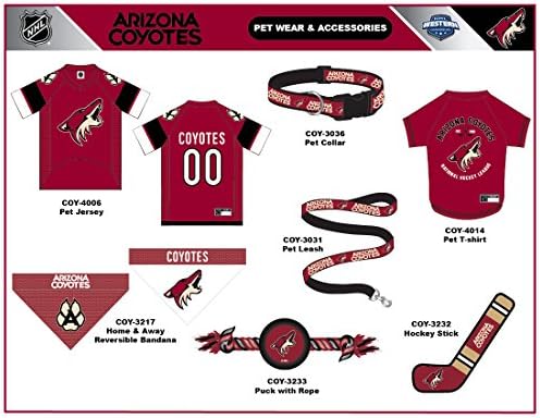 NHL Arizona Coyotes Jersey for Dogs & Cats, Small. - Let Your Pet Be A Real NHL Fan! - Image 6
