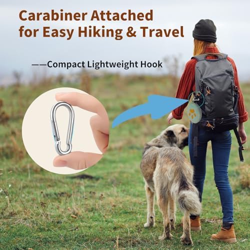 2-in-1 Collapsible Dog Travel Bowl Portable Silicone Carabiner - Image 4