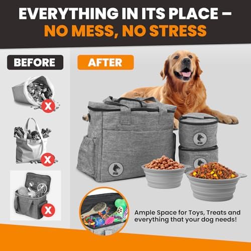 Dog Travel Bag for Supplies - Airline Approved Pet Backpack Organizer - Image 6