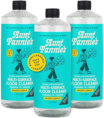 Aunt Fannie's Ultra Concentrated Vinegar Floor Cleaner, Lemon, 3 Pack by AuntFannies
