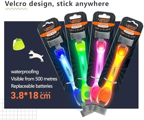 LaRoo LED Dog Collar Light - Glow Safety Light for Night Walking, Universal Fit for Collars/Leashes/Harnesses, Waterproof Pet Night Light for Dogs - Enhanced Visibility for Outdoor Safety - Image 2