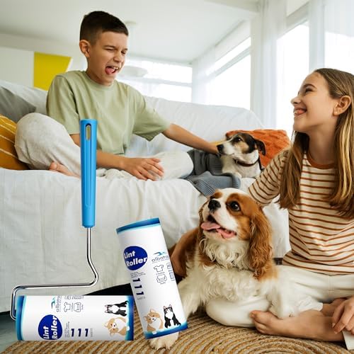 Large Surface Extra Sticky Lint Roller, 6.3''Wide Roller for Pet Hair - Image 6